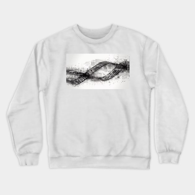 DNA Crewneck Sweatshirt by GaussianBlur